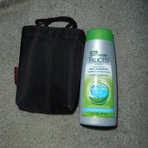 Mini Esprit Tote Pouch AND Garnier Fructis Anti-Dandruff Shampoo-Condtioner 2oz